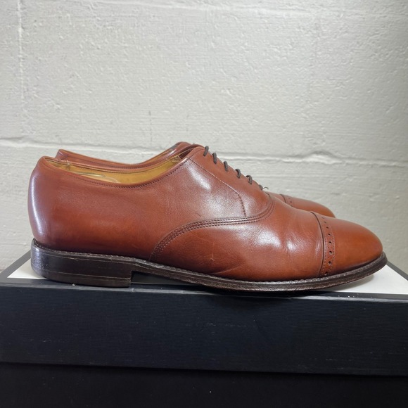 Allen Edmonds Other - Allen Edmonds Byron 2034 Brown Leather Cap Toe Oxford Dress Shoes Men's 11 D